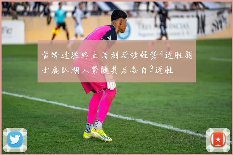 黄蜂连胜终止马刺延续强势4连胜骑士鹿队湖人紧随其后各自3连胜